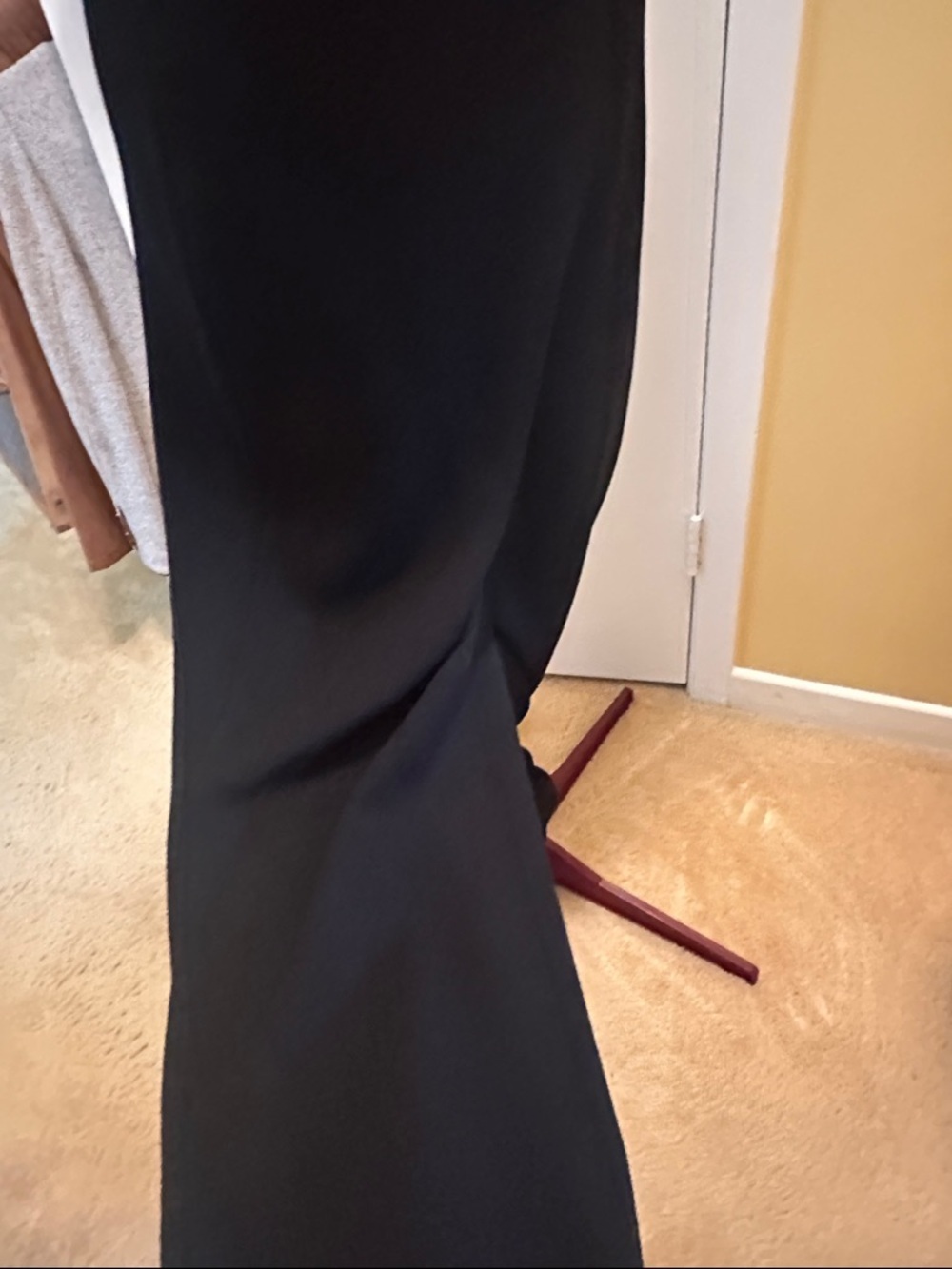 St. John Evening Black Wide-Leg Knit Pants Elegant - Picture 10 of 14
